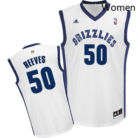 Womens Adidas Memphis Grizzlies 50 Bryant Reeves Swingman White Home NBA Jersey Womens Adidas Memphis Grizzlies 50 Bryant Reeves Swingman White Home NBA Jersey