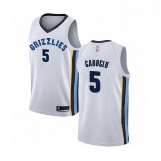 Womens Memphis Grizzlies 5 Bruno Caboclo Authentic White Basketball Jersey Association Edition Womens Memphis Grizzlies 5 Bruno Caboclo Authentic White Basketball Jersey Association Edition