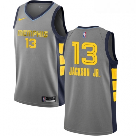 Womens Nike Memphis Grizzlies 13 Jaren Jackson Jr Swingman Gray NBA Jersey City Edition Womens Nike Memphis Grizzlies 13 Jaren Jackson Jr Swingman Gray NBA Jersey City Edition