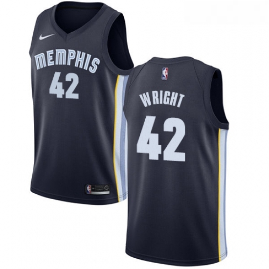 Womens Nike Memphis Grizzlies 42 Lorenzen Wright Swingman Navy Blue Road NBA Jersey Icon Edition Womens Nike Memphis Grizzlies 42 Lorenzen Wright Swingman Navy Blue Road NBA Jersey Icon Edition