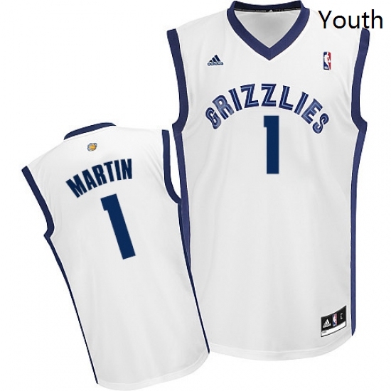 Youth Adidas Memphis Grizzlies 1 Jarell Martin Swingman White Home NBA Jersey Youth Adidas Memphis Grizzlies 1 Jarell Martin Swingman White Home NBA Jersey