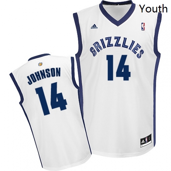 Youth Adidas Memphis Grizzlies 14 Brice Johnson Swingman White Home NBA Jersey Youth Adidas Memphis Grizzlies 14 Brice Johnson Swingman White Home NBA Jersey