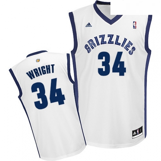 Youth Adidas Memphis Grizzlies 34 Brandan Wright Swingman White Home NBA Jersey Youth Adidas Memphis Grizzlies 34 Brandan Wright Swingman White Home NBA Jersey