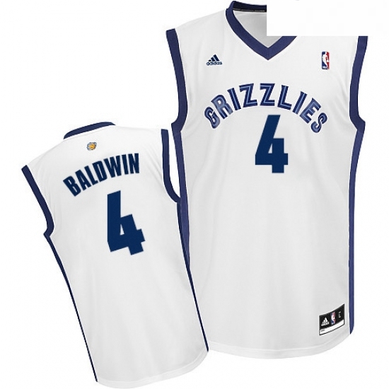 Youth Adidas Memphis Grizzlies 4 Wade Baldwin Swingman White Home NBA Jersey Youth Adidas Memphis Grizzlies 4 Wade Baldwin Swingman White Home NBA Jersey