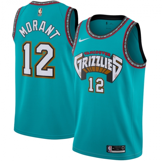 Youth Memphis Grizzlies #12 Ja Morant Green Nike 2019 ABA Hardwood Classics Green Throwback Swingman Jersey Youth Memphis Grizzlies #12 Ja Morant Green Nike 2019 ABA Hardwood Classics Green Throwback Swingman Jersey