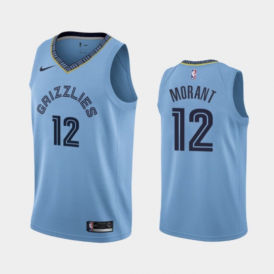 Youth Memphis Grizzlies 12 Ja Morant Light Blue Basketball Swingman Statement Edition Jersey Youth Memphis Grizzlies 12 Ja Morant Light Blue Basketball Swingman Statement Edition Jersey