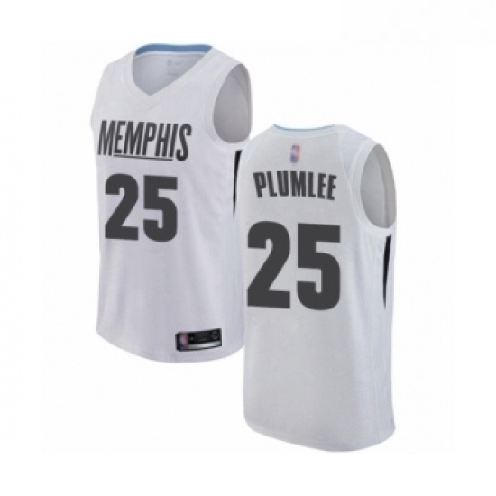 Youth Memphis Grizzlies 25 Miles Plumlee Swingman White Basketball Jersey City Edition Youth Memphis Grizzlies 25 Miles Plumlee Swingman White Basketball Jersey City Edition