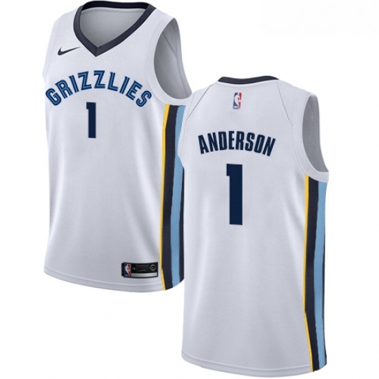 Youth Nike Memphis Grizzlies 1 Kyle Anderson Swingman White NBA Jersey Association Edition Youth Nike Memphis Grizzlies 1 Kyle Anderson Swingman White NBA Jersey Association Edition