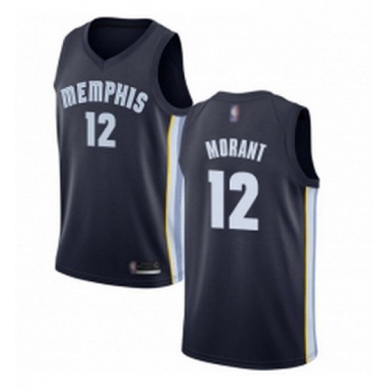 Youth Nike Memphis Grizzlies 12 Ja Morant Navy Blue NBA Swingman Icon Edition Jersey Youth Nike Memphis Grizzlies 12 Ja Morant Navy Blue NBA Swingman Icon Edition Jersey