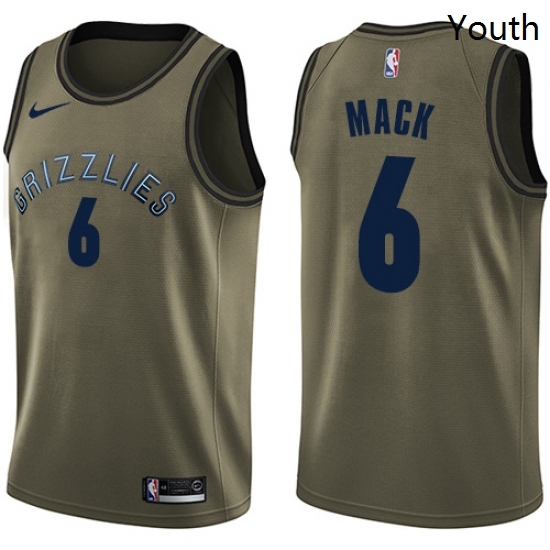 Youth Nike Memphis Grizzlies 6 Shelvin Mack Swingman Green Salute to Service NBA Jersey Youth Nike Memphis Grizzlies 6 Shelvin Mack Swingman Green Salute to Service NBA Jersey