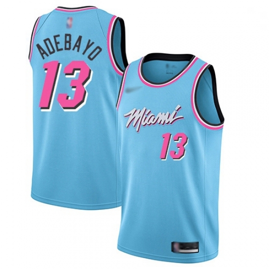 Heat 13 Bam Adebayo Blue Basketball Swingman City Edition 2019 20 Jersey Heat 13 Bam Adebayo Blue Basketball Swingman City Edition 2019 20 Jersey