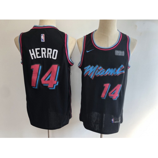 Heat 14 Tyler Herro Black City Edition Nike Swingman Jersey Heat 14 Tyler Herro Black City Edition Nike Swingman Jersey