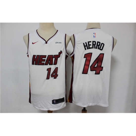 Heat 14 Tyler Herro White Nike Swingman Jersey Heat 14 Tyler Herro White Nike Swingman Jersey