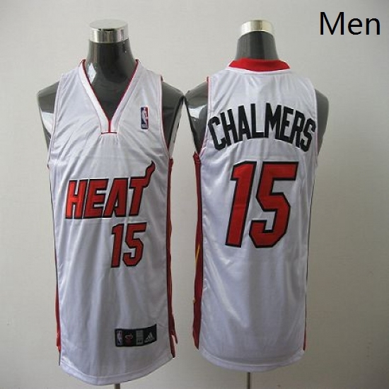 Heat 15 Mario Chalmers White Stitched NBA Jerse Heat 15 Mario Chalmers White Stitched NBA Jerse