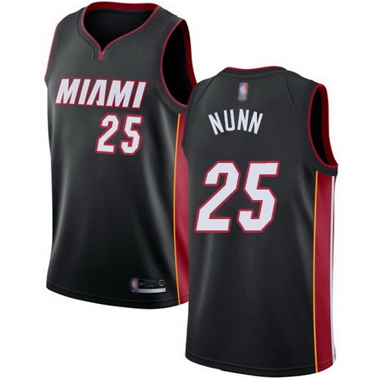 Heat 25 Kendrick Nunn Black Basketball Swingman Icon Edition Jersey Heat 25 Kendrick Nunn Black Basketball Swingman Icon Edition Jersey