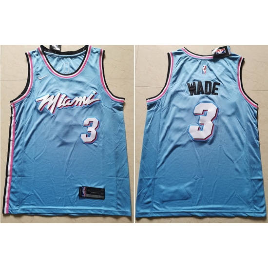 Heat 3 Dwyane Wade Light Blue Nike City Edition Swingman Jersey Heat 3 Dwyane Wade Light Blue Nike City Edition Swingman Jersey