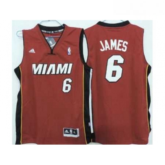 Kids Miami Heat 6 LeBron James Red Revolution 30 Swingman Jerseys Kids Miami Heat 6 LeBron James Red Revolution 30 Swingman Jerseys