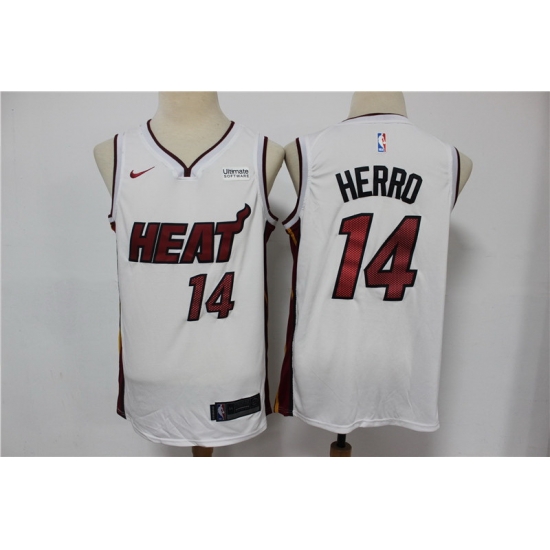 Men Miami Heat 14 Tyler Herro White Nike Swingman Jersey Men Miami Heat 14 Tyler Herro White Nike Swingman Jersey