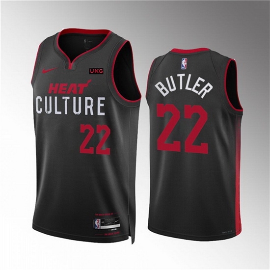 Men Miami Heat 22 Jimmy Butler Black 2023 24 City Edition Stitched Basketball Jersey Men Miami Heat 22 Jimmy Butler Black 2023 24 City Edition Stitched Basketball Jersey