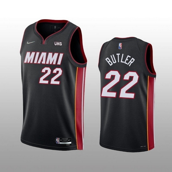 Men Miami Heat 22 Jimmy Butler Black Icon Edition 75th Anniversary Stitched Jersey Men Miami Heat 22 Jimmy Butler Black Icon Edition 75th Anniversary Stitched Jersey