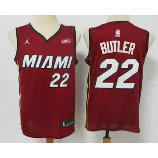 Men Miami Heat 22 Jimmy Butler Red 2020 Brand Jordan Swingman Stitched NBA Jersey With The NEW Sponsor Logo Men Miami Heat 22 Jimmy Butler Red 2020 Brand Jordan Swingman Stitched NBA Jersey With The NEW Sponsor Logo