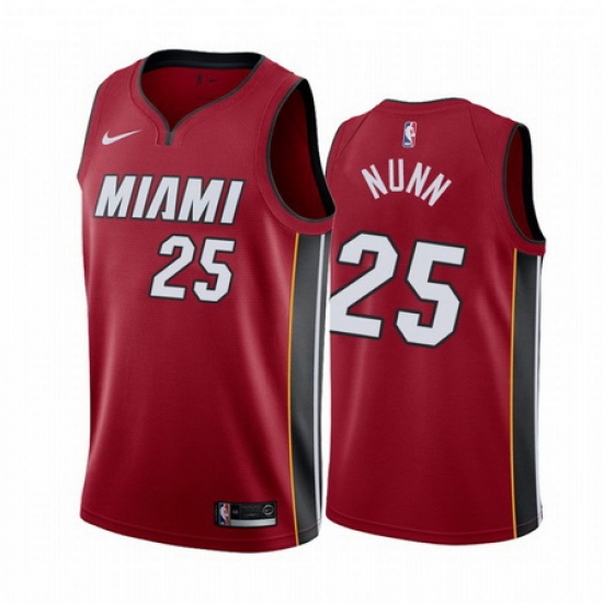 Men Miami Heat 25 Kendrick Nunn Red Statement Red Jersey Men Miami Heat 25 Kendrick Nunn Red Statement Red Jersey