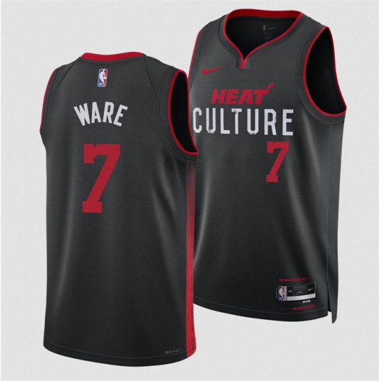 Men Miami Heat 7 Kel 27el Were Black 2024 Draft City Edition Stitched Basketball Jersey Men Miami Heat 7 Kel 27el Were Black 2024 Draft City Edition Stitched Basketball Jersey