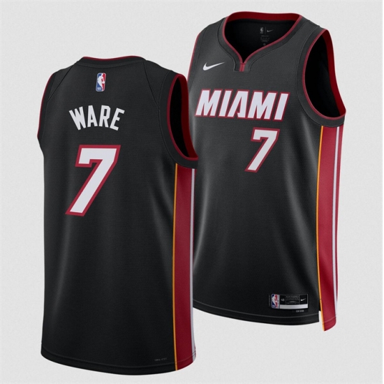Men Miami Heat 7 Kel 27el Were Black 2024 Draft Icon Edition Stitched Basketball Jersey Men Miami Heat 7 Kel 27el Were Black 2024 Draft Icon Edition Stitched Basketball Jersey
