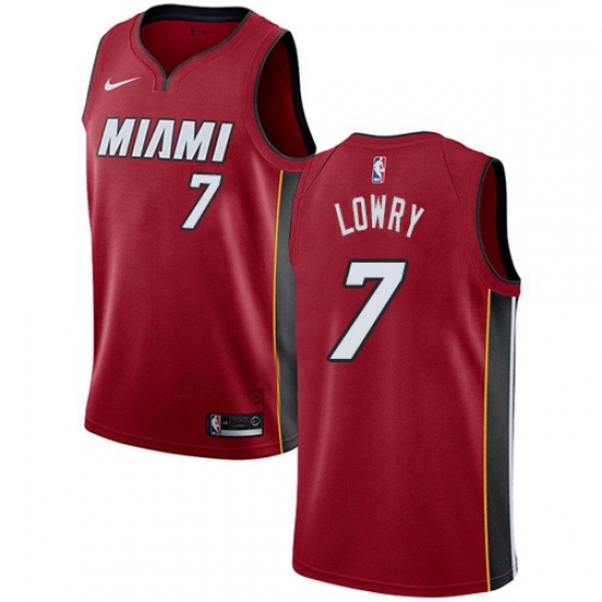 Men Nike Miami Heat 7 Kyle Lowry Red NBA Swingman Statement Edition Jersey Men Nike Miami Heat 7 Kyle Lowry Red NBA Swingman Statement Edition Jersey