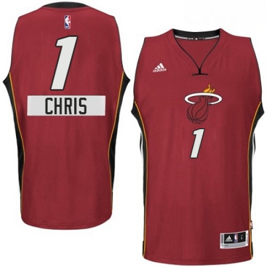 Mens Adidas Miami Heat 1 Chris Bosh Authentic Red 2014 15 Christmas Day NBA Jersey Mens Adidas Miami Heat 1 Chris Bosh Authentic Red 2014 15 Christmas Day NBA Jersey