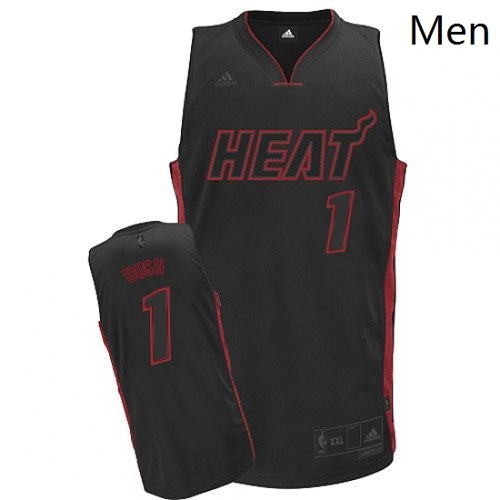 Mens Adidas Miami Heat 1 Chris Bosh Swingman Black BlackRed No NBA Jersey Mens Adidas Miami Heat 1 Chris Bosh Swingman Black BlackRed No NBA Jersey