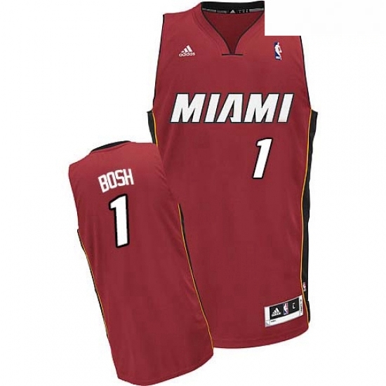 Mens Adidas Miami Heat 1 Chris Bosh Swingman Red Alternate NBA Jersey Mens Adidas Miami Heat 1 Chris Bosh Swingman Red Alternate NBA Jersey
