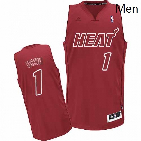 Mens Adidas Miami Heat 1 Chris Bosh Swingman Red Big Color Fashion NBA Jersey Mens Adidas Miami Heat 1 Chris Bosh Swingman Red Big Color Fashion NBA Jersey