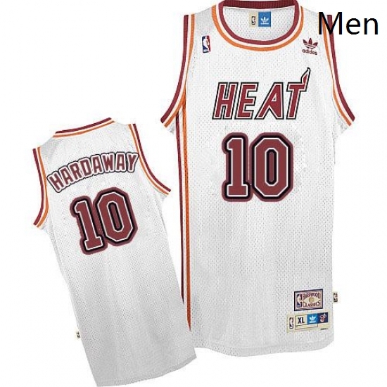 Mens Adidas Miami Heat 10 Tim Hardaway Swingman White Throwback NBA Jersey Mens Adidas Miami Heat 10 Tim Hardaway Swingman White Throwback NBA Jersey
