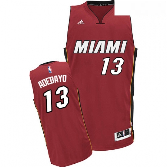Mens Adidas Miami Heat 13 Edrice Adebayo Swingman Red Alternate NBA Jersey Mens Adidas Miami Heat 13 Edrice Adebayo Swingman Red Alternate NBA Jersey