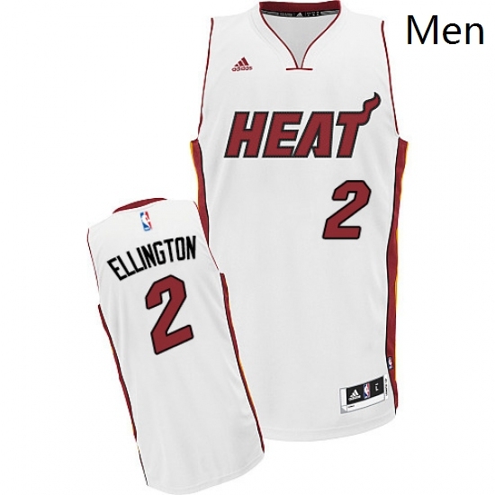 Mens Adidas Miami Heat 2 Wayne Ellington Swingman White Home NBA Jersey Mens Adidas Miami Heat 2 Wayne Ellington Swingman White Home NBA Jersey