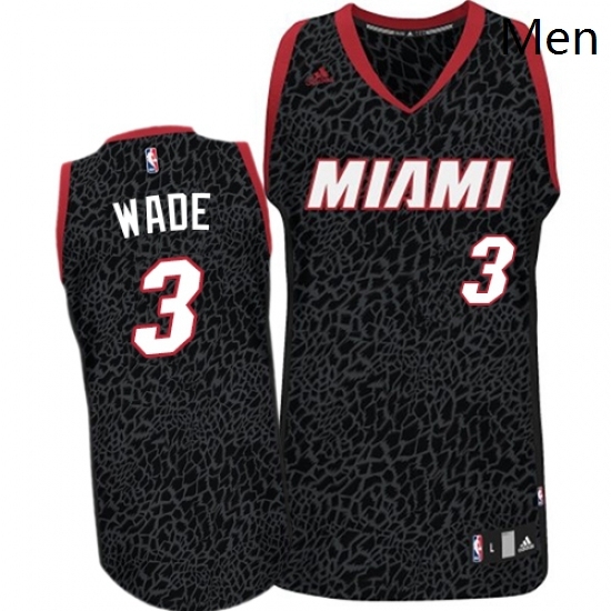 Mens Adidas Miami Heat 3 Dwyane Wade Authentic Black Crazy Light NBA Jersey Mens Adidas Miami Heat 3 Dwyane Wade Authentic Black Crazy Light NBA Jersey