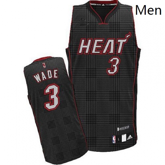 Mens Adidas Miami Heat 3 Dwyane Wade Authentic Black Rhythm Fashion NBA Jersey Mens Adidas Miami Heat 3 Dwyane Wade Authentic Black Rhythm Fashion NBA Jersey
