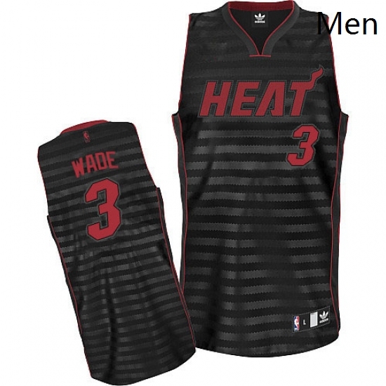 Mens Adidas Miami Heat 3 Dwyane Wade Authentic BlackGrey Groove NBA Jersey Mens Adidas Miami Heat 3 Dwyane Wade Authentic BlackGrey Groove NBA Jersey