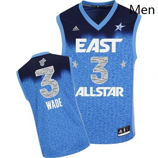 Mens Adidas Miami Heat 3 Dwyane Wade Authentic Blue 2012 All Star NBA Jersey Mens Adidas Miami Heat 3 Dwyane Wade Authentic Blue 2012 All Star NBA Jersey