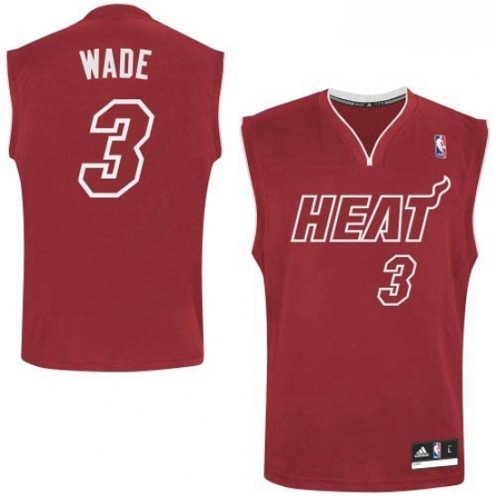 Mens Adidas Miami Heat 3 Dwyane Wade Authentic Red Pride NBA Jersey Mens Adidas Miami Heat 3 Dwyane Wade Authentic Red Pride NBA Jersey