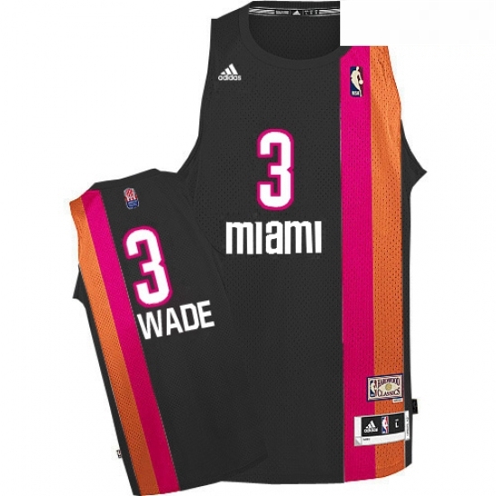 Mens Adidas Miami Heat 3 Dwyane Wade Swingman Black ABA Hardwood Classic NBA Jersey Mens Adidas Miami Heat 3 Dwyane Wade Swingman Black ABA Hardwood Classic NBA Jersey