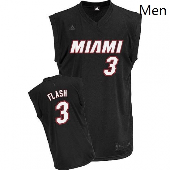 Mens Adidas Miami Heat 3 Dwyane Wade Swingman Black Flash Fashion NBA Jersey Mens Adidas Miami Heat 3 Dwyane Wade Swingman Black Flash Fashion NBA Jersey