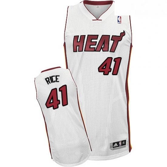 Mens Adidas Miami Heat 41 Glen Rice Authentic White Home NBA Jersey Mens Adidas Miami Heat 41 Glen Rice Authentic White Home NBA Jersey
