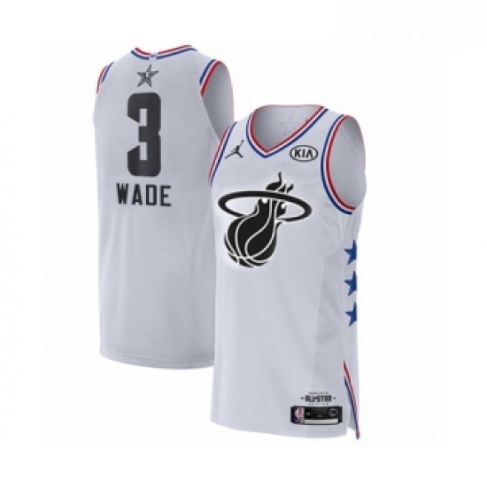 Mens Miami Heat 3 Dwyane Wade Authentic White 2019 All Star Game Basketball Jersey Mens Miami Heat 3 Dwyane Wade Authentic White 2019 All Star Game Basketball Jersey