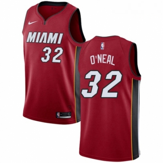 Mens Nike Miami Heat 32 Shaquille ONeal Swingman Red NBA Jersey Statement Edition Mens Nike Miami Heat 32 Shaquille ONeal Swingman Red NBA Jersey Statement Edition