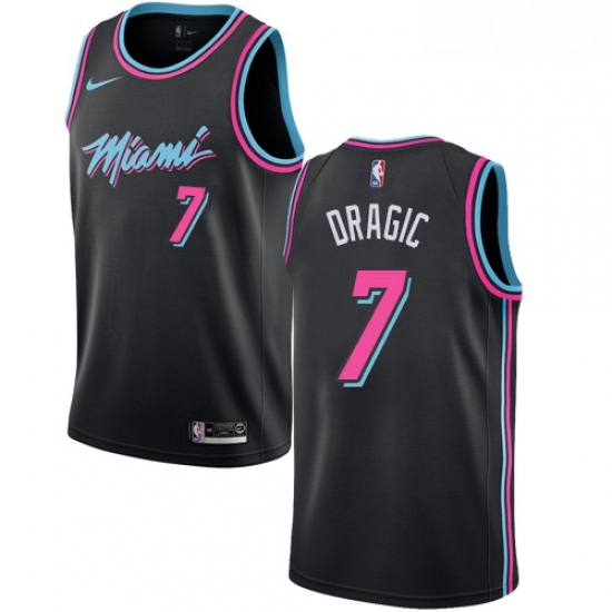 Mens Nike Miami Heat 7 Goran Dragic Swingman Black NBA Jersey City Edition Mens Nike Miami Heat 7 Goran Dragic Swingman Black NBA Jersey City Edition