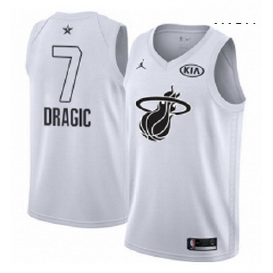 Mens Nike Miami Heat 7 Goran Dragic Swingman White 2018 All Star Game NBA Jersey Mens Nike Miami Heat 7 Goran Dragic Swingman White 2018 All Star Game NBA Jersey
