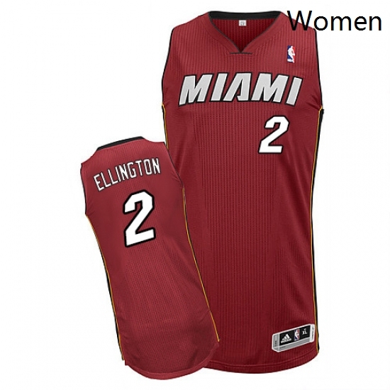 Womens Adidas Miami Heat 2 Wayne Ellington Authentic Red Alternate NBA Jersey Womens Adidas Miami Heat 2 Wayne Ellington Authentic Red Alternate NBA Jersey