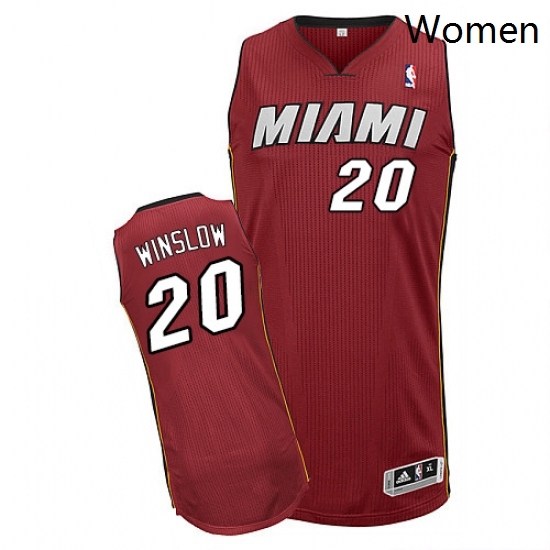 Womens Adidas Miami Heat 20 Justise Winslow Authentic Red Alternate NBA Jersey Womens Adidas Miami Heat 20 Justise Winslow Authentic Red Alternate NBA Jersey